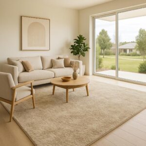 ALFOMBRA FOFFO BEIGE 3.00 X 4.00m  DISEÑO 3421