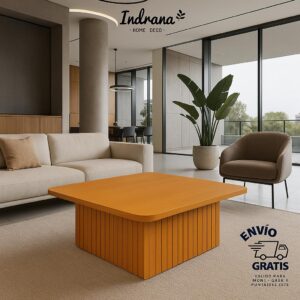 MESA DE LIVING EN MADERA,.